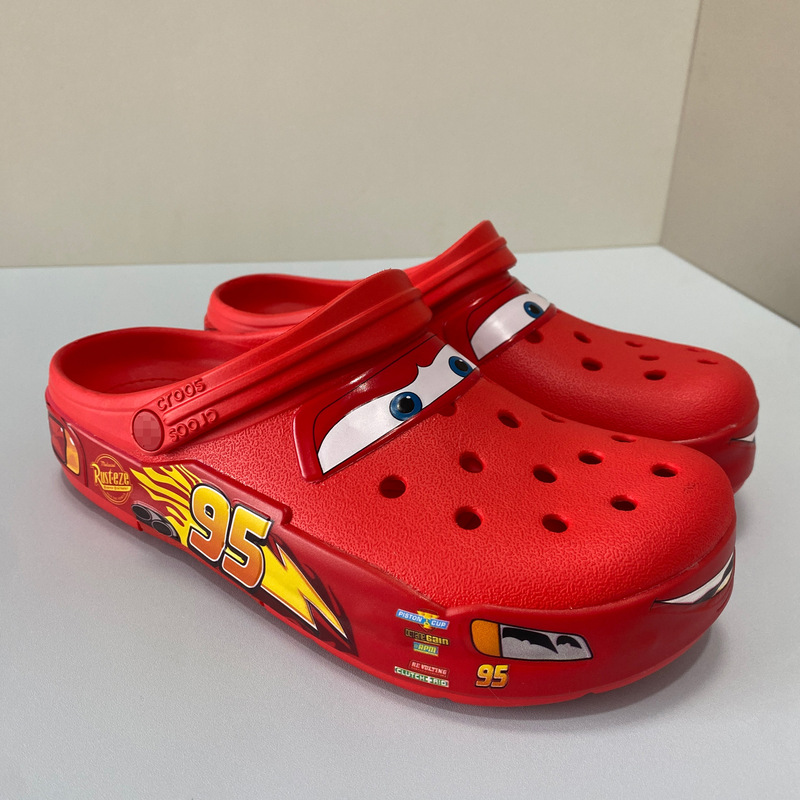 Lightning Mcqueen Clogs with Label 95, Beach Shoes, Eva Non-Slip Sole Sandals, Garden Shoes, Cars