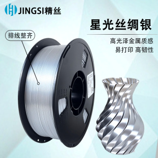 Fine Silk 3D Printing Pla Silk Filament 1kg Tuozhu Chuangxiang 3D Printing Imitation Silk 1.75mm Two-Color