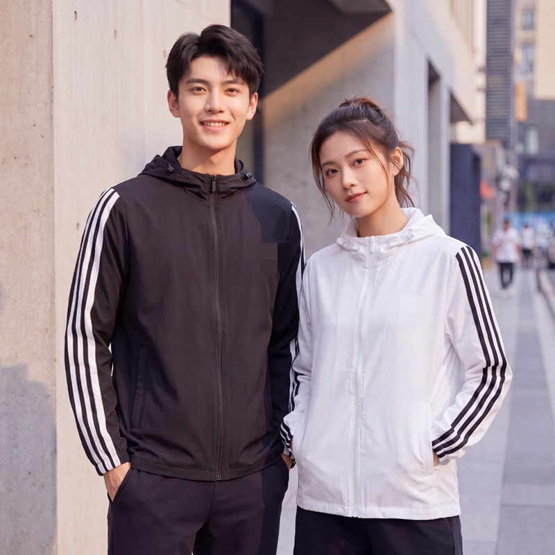 Cross-Border Embroidered Logo Three-Stripe Spring and Autumn Jacket for Men, Trendy Loose Casual Sports Top 3682