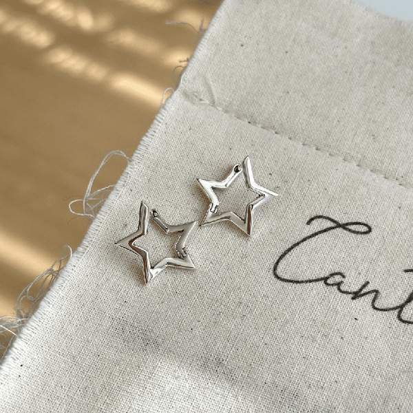 Geometric retro fashionable earrings
