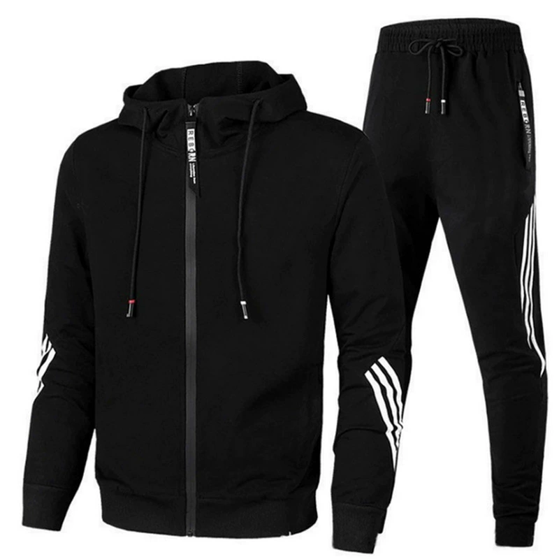 Sports suit, set with zipper, jacket for men and women, for import, European style, for running