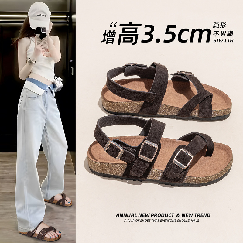 Sandals for Women 2026 Summer New Style Flip-Flops Thong Beach Roman Sandals Casual Sports Versatile Trendy Korean Version Sandals for Women 2026 Summer New Style Flip-Flops Thong Beach Roman Sandals Casual Sports Versatile Trendy Korean Version
