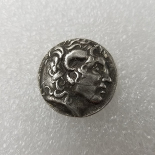 Antique Crafts Greek Coins Copper Plated Silver Old Silver Dollar Silver Round Wholesale # 3394