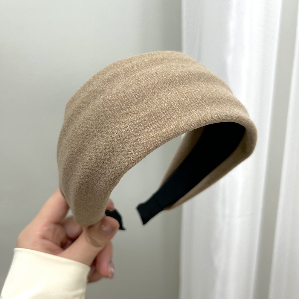 Suede headband-khaki