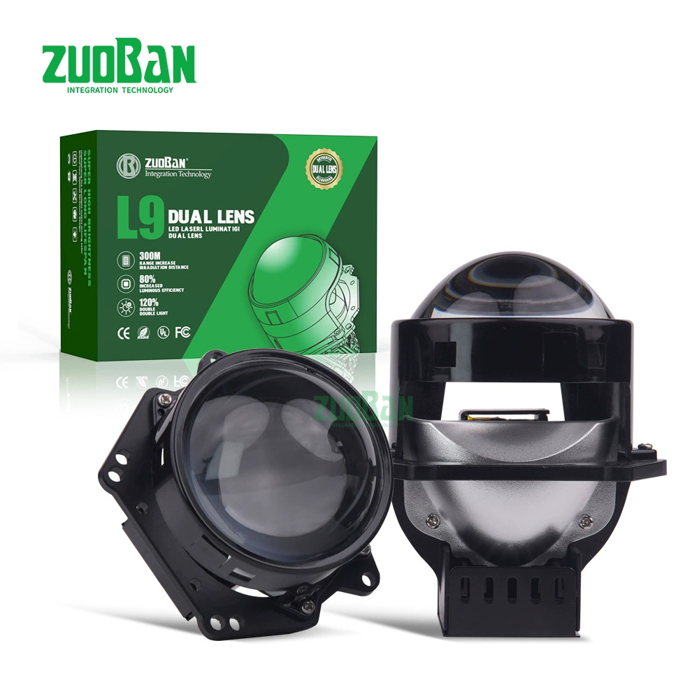 Экономичная светодиодная линза для фар автомобиля/мотоцикла 3.0inch с двойным светом (ближний и дальний свет), 50Вт, новая короткая модель