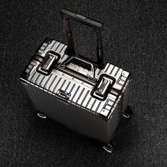 18インチアルミフレームトランクは搭乗可能20託送パスワードなし小型軽量カスタムロゴパターン