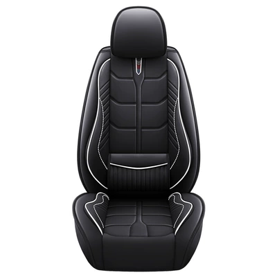 Universal seat cover – Car Seat Cover - black-white-silk-front-row-single-seat