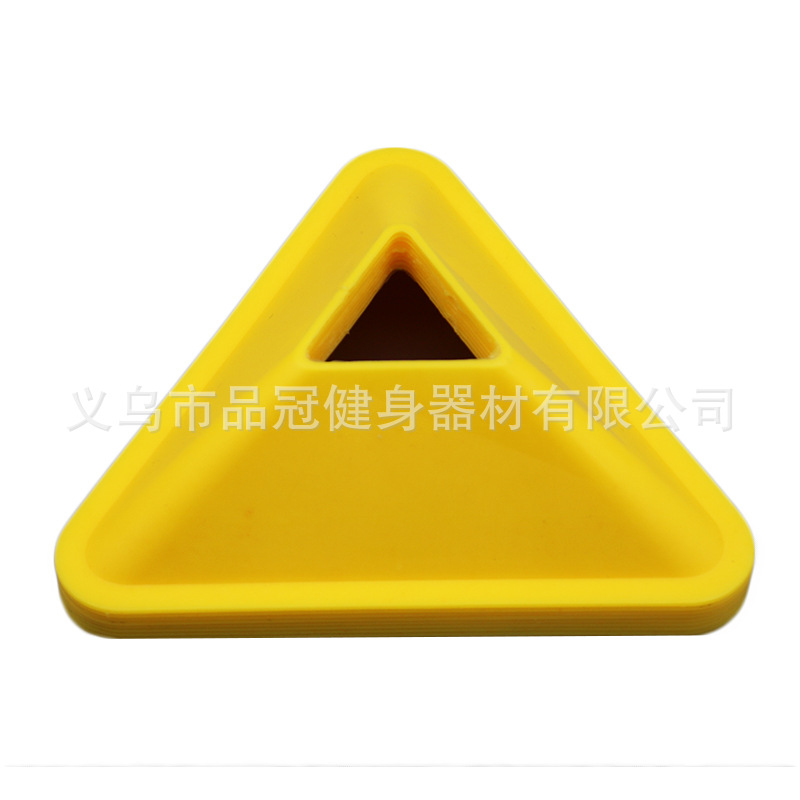 Triángulo logo placa fútbol equipo de entrenamiento logo placa obstáculo baloncesto equipo de entrenamiento al por mayor descuento