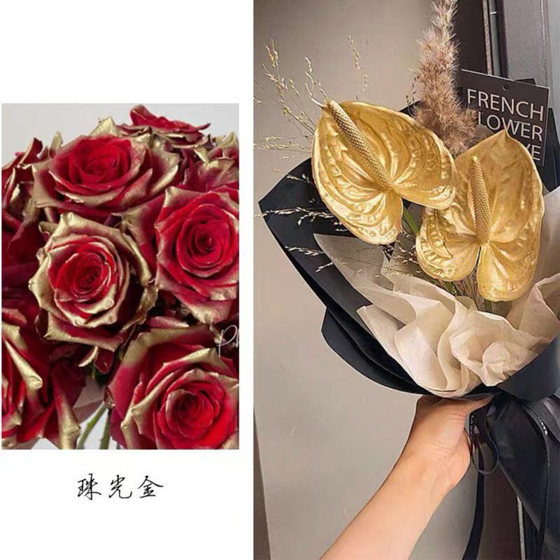 Internet celebridad ciruela negro rosa púrpura flores autopintadas agente de pulverización de color tinte floral spray colorante