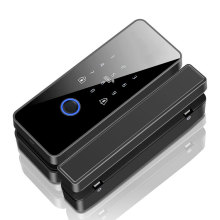 玻璃智能锁办公室涂鸦蓝牙NFC蓝牙密码带匙商铺有框玻璃门指纹锁