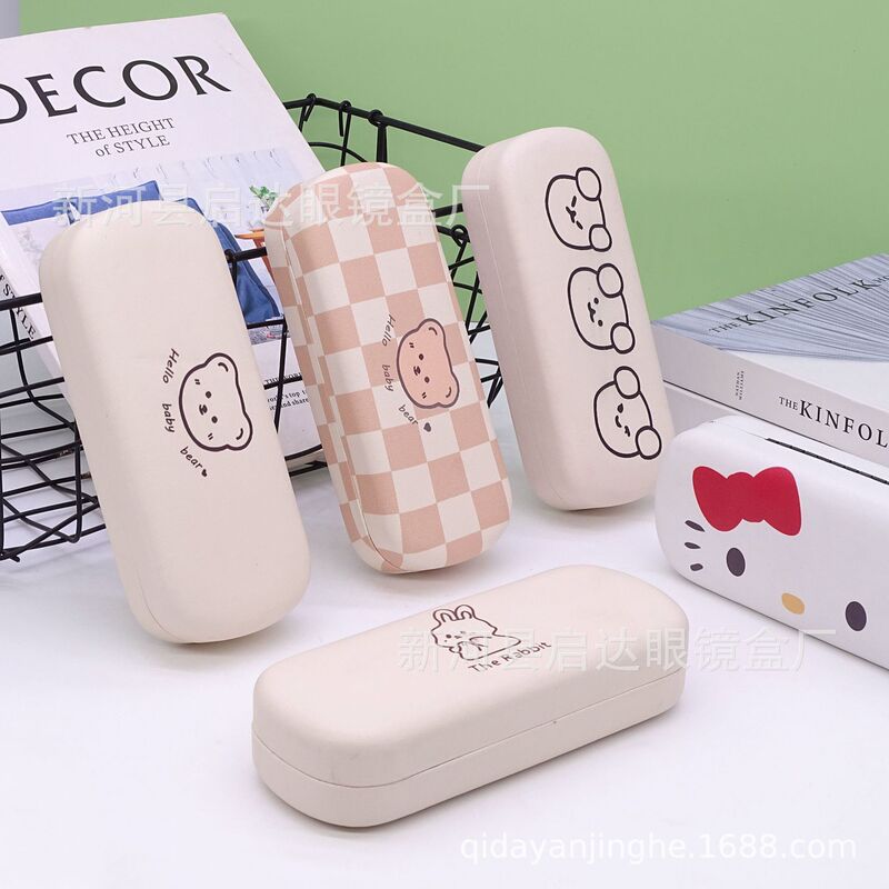 Wholesale High-Looking Portable Cute Cartoon Male and Female Students and Kidsren's Myopia Glasses Storage Glasses Case Ins Style
