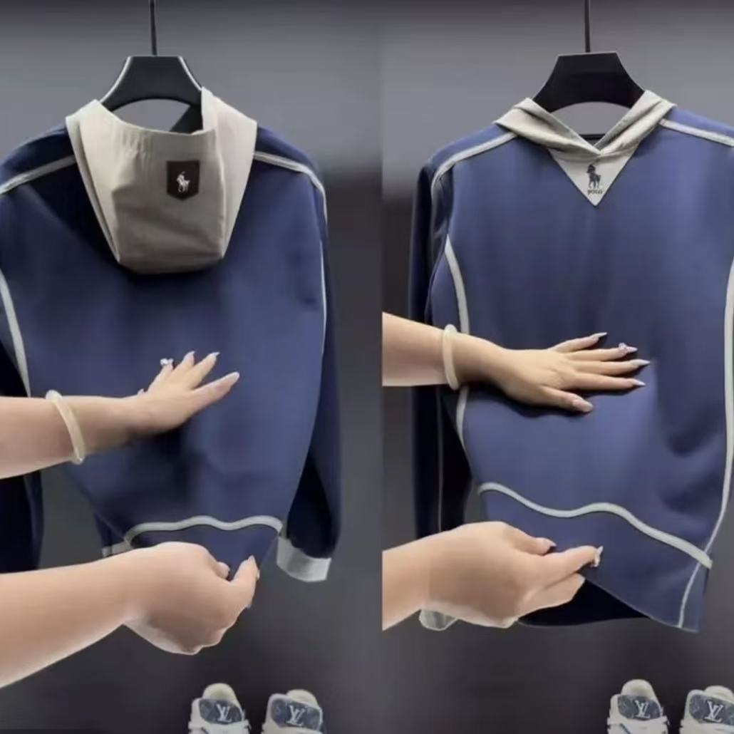 2025 Light Luxury Embroidered Fashion Pullover Round Neck Long-Sleeved High-End Men's Internet Celebrity Hot Style Autum New Sweatshirt