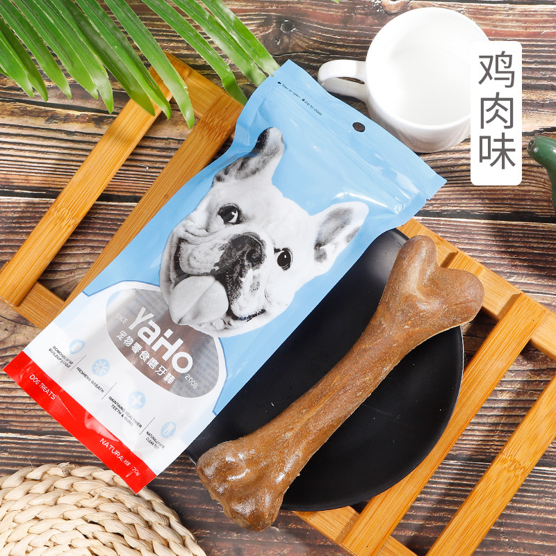 Yahe perros dientes molares huesos de limpieza de dientes grandes bordes de pelo dorado perros grandes calcio palillos molares mascotas bocadillos al por mayor