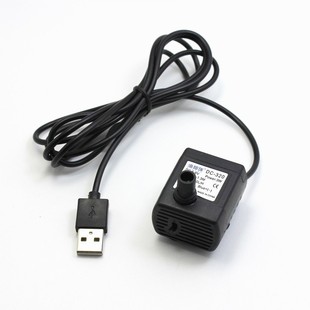 Pet Water Dispenser USB Water Pump Black Submersible Pump Dc3.5V-9V Power Bank Micro Submersible Pump Rockery Fish Tank