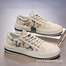 帆布鞋男鞋夏季新款透气老北京布鞋子男韩版百搭平底休闲板鞋批发