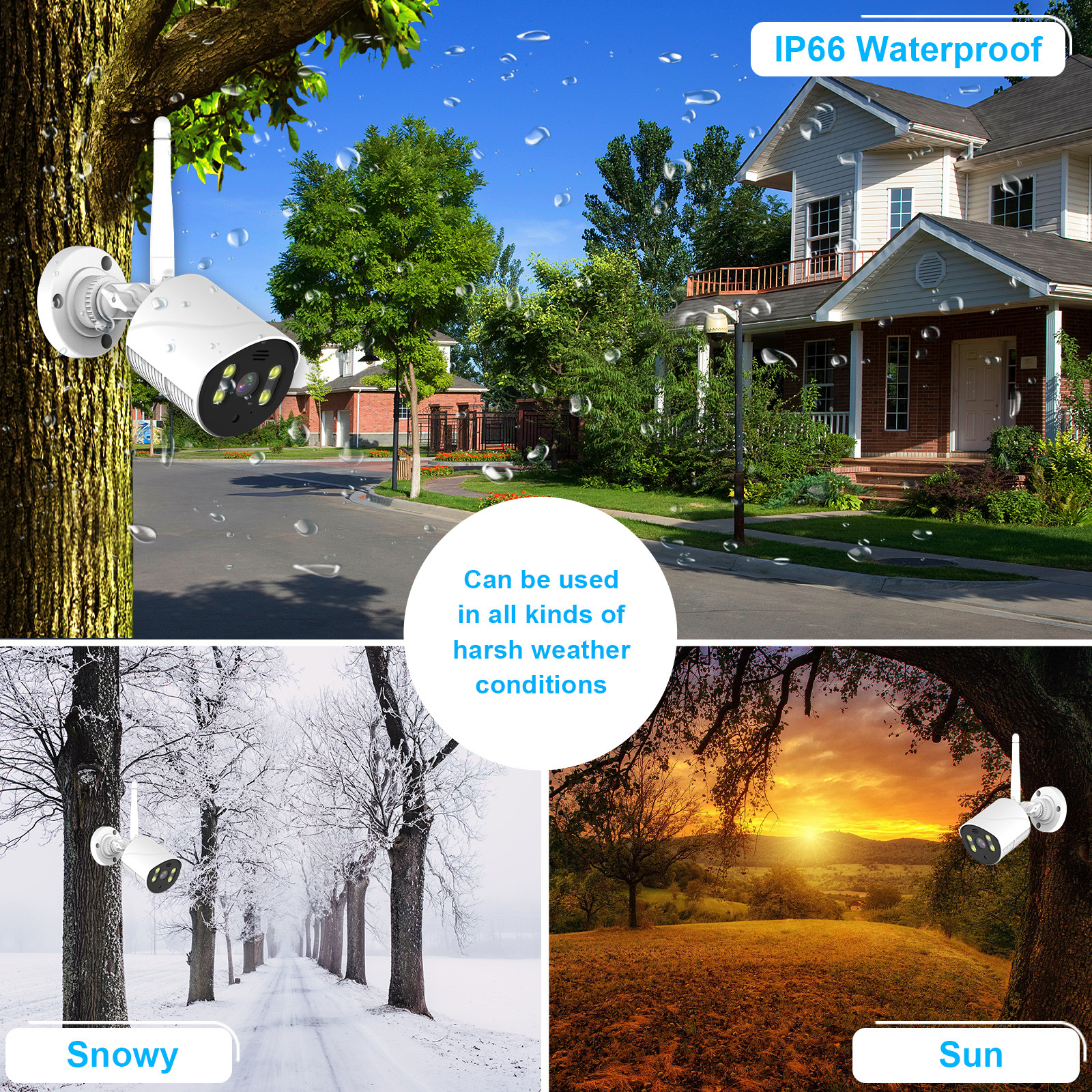 Fuente fábrica graffiti cámara de vigilancia al aire libre comercio exterior explosión transfronteriza a todo color visión nocturna intercomunicador de voz HD pistola