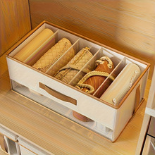 衣物分隔收纳盒包包储物盒手提包保护盒皮手提PU黄包边家居收纳