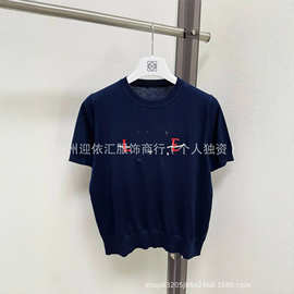 顶级高版本LO家路易针织衫圆领2026升级胸前小标刺绣LOGO男女同款