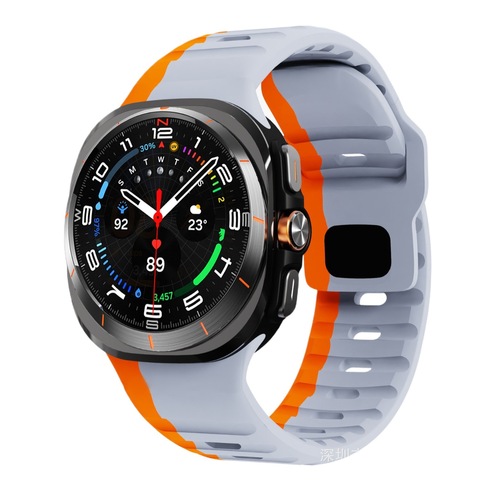Applicable for Samsung Watch Ultra Wave Detachable Silicone Strap Watch 7654 Step Replacement Wristband