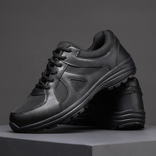 新式作训鞋男黑色耐磨跑步鞋体能鞋大码训练消防鞋解放鞋工地胶鞋