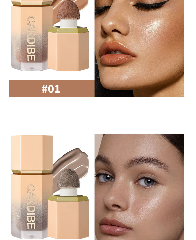 Natural three-dimensional Lightweight Concealer Beauty Highlighter Moisturizing, Breathable and brightening Liquid_voghion.com