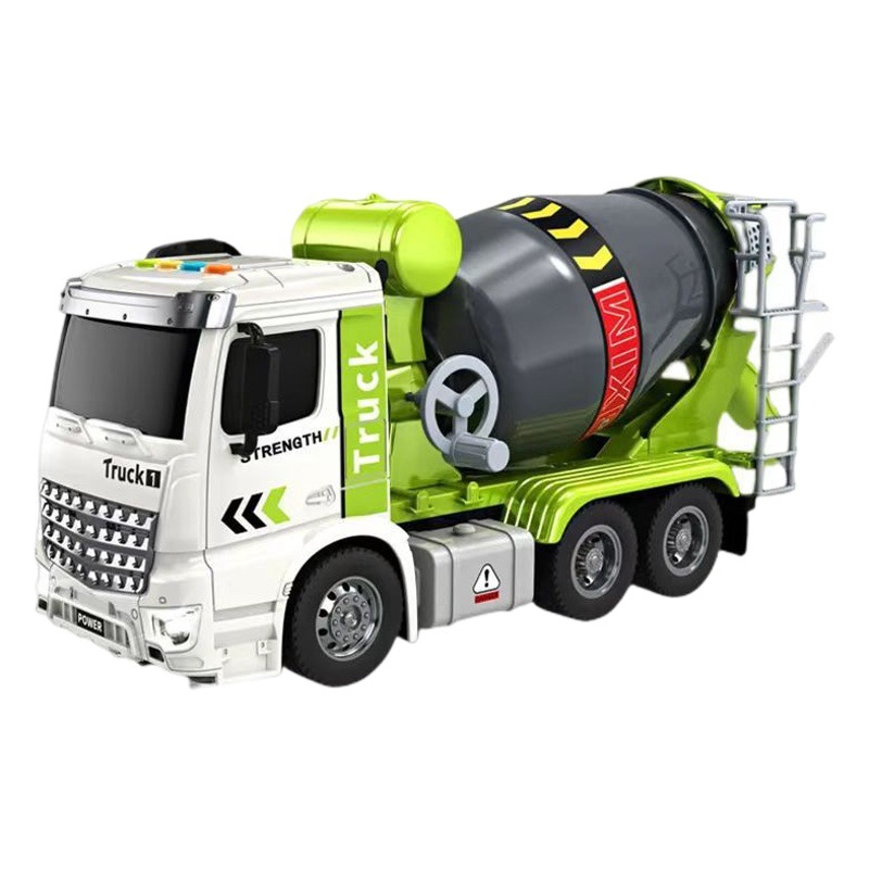 Mezclador de cemento de gran tamaño se puede descargar vehículo de ingeniería inercia aleación coche juguete para niños niño entrega de una sola pieza