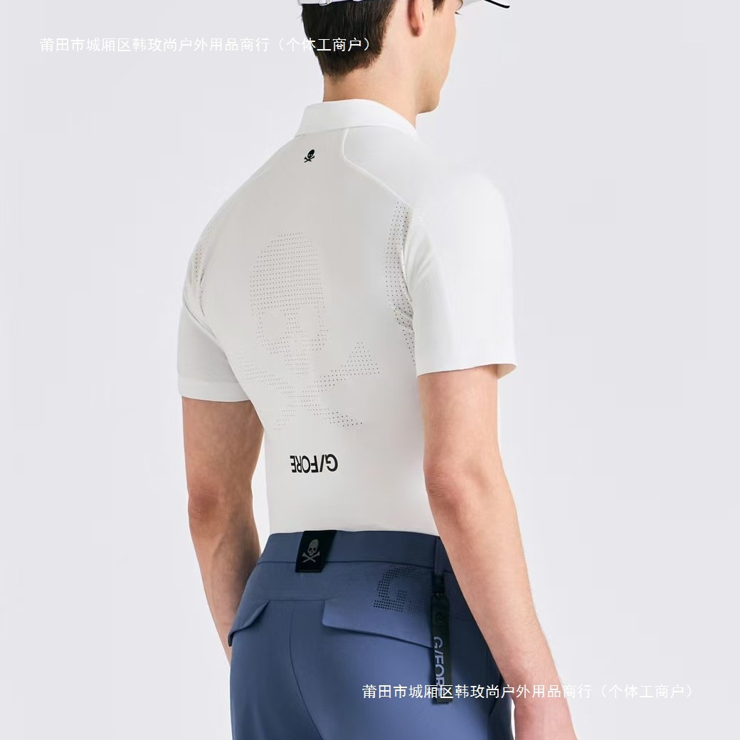 25 Summer Korean Golf Men's Golf Fashion Sports Quick-Drying Short-Sleeved T-Shirts Easiest for Match Casual Lapel Tops