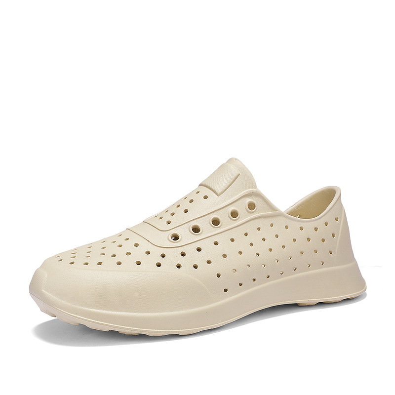 Wncnnnncative verano deportes al aire libre pareja playa agujero zapatos cerrado puntera casual transpirable sandalias impermeables