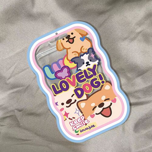 Puppy Bus Card Holder, Campus Card Subway Card Work Card Canteen Card Instagram Card Holder Meal Card ID Card Holder