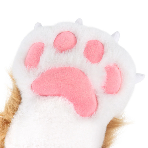 A drop-shipping fursuit, hand-made meat pads, plush animal paw socks, comic show role-play clothing accessories