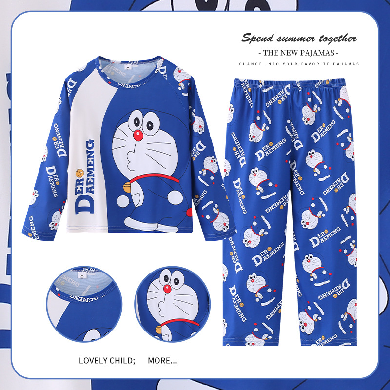 Pijamas de las niñas del sudeste de Asia Primavera y Otoño de manga larga traje de los niños de dibujos animados Linda niña bebé desgaste del hogar otoño desgaste exterior