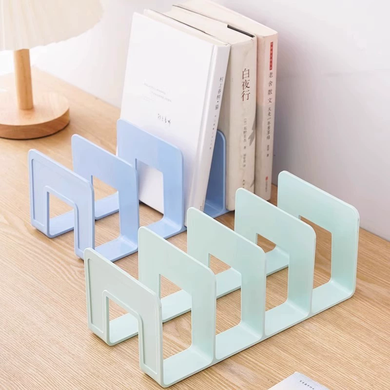 Table storage system, plastic bookshelf, reading, clips included