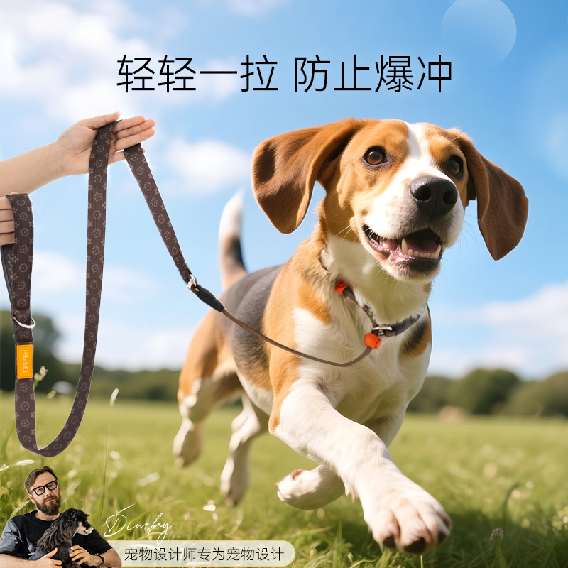 Nuevo perro transfronterizo, manija de masaje de moda, cuerda P, cuerda para pasear al perro, cuerda de tracción, salida, a prueba de explosiones, prevención de mascotas, perros grandes