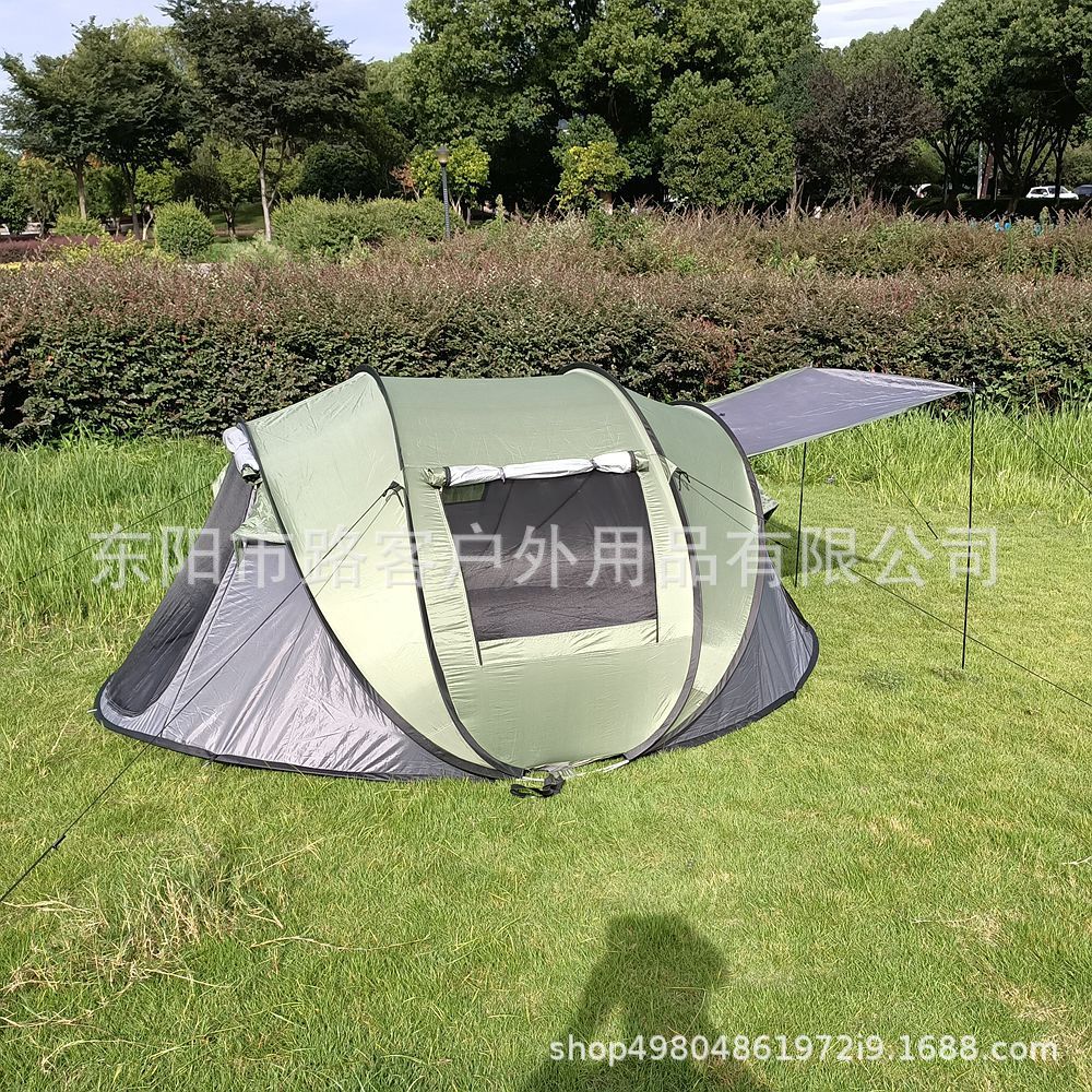 Acampar al aire libre tienda de lanzamiento de mano sin construcción tienda de apertura rápida tienda de viaje automática tienda de campaña impermeable tienda de barco transfronteriza al por mayor