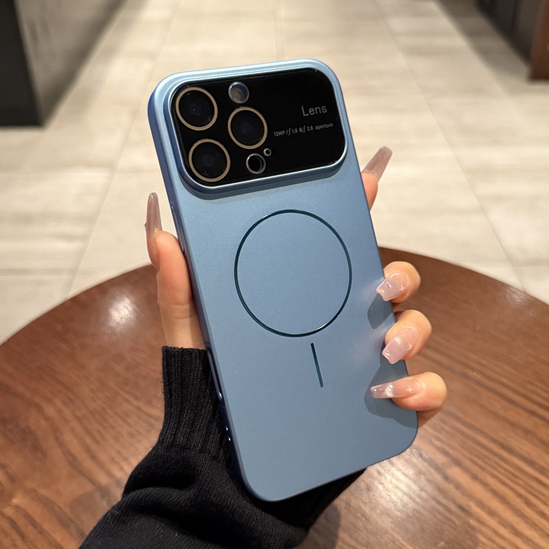 Apple 16 携帯電話ケース iPhone17promax オールインクルーシブレンズフィルムスキンフィールつや消しモデルに適した大きな窓磁気吸引|undefined