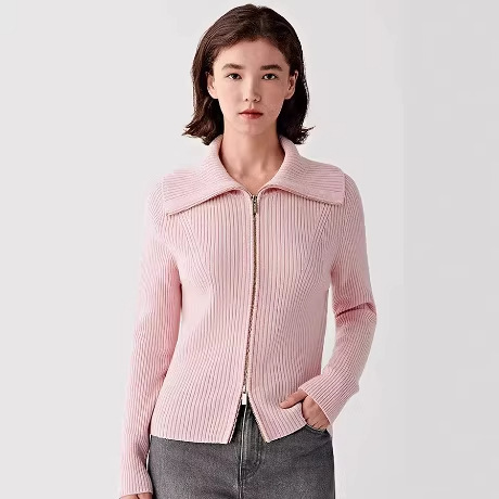 Xiaohe Women's Clothing 2026 Spring New Fine Worsted Wool Knitted Cardigan Xiaohe Women's Clothing 2026 Spring New Fine Worsted Wool Knitted Cardigan