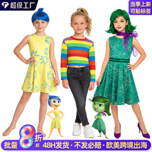 跨境头脑特工队cos服莱莉T恤万圣节表演服装亚马逊乐乐厌厌连衣裙