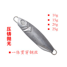 魔鬼远投铁板翘嘴鲈鱼刀鱼带鱼路亚饵仿生假饵锚鱼毛胚铅鱼裸片淡