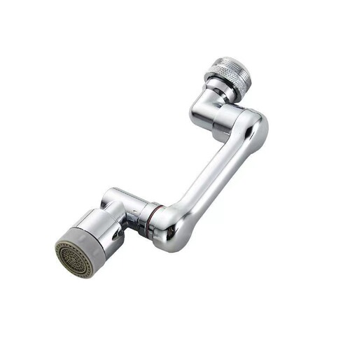 Mechanical arm faucet universal rotatable water nozzle water bubbler swivel joint anti-splash faucet extender