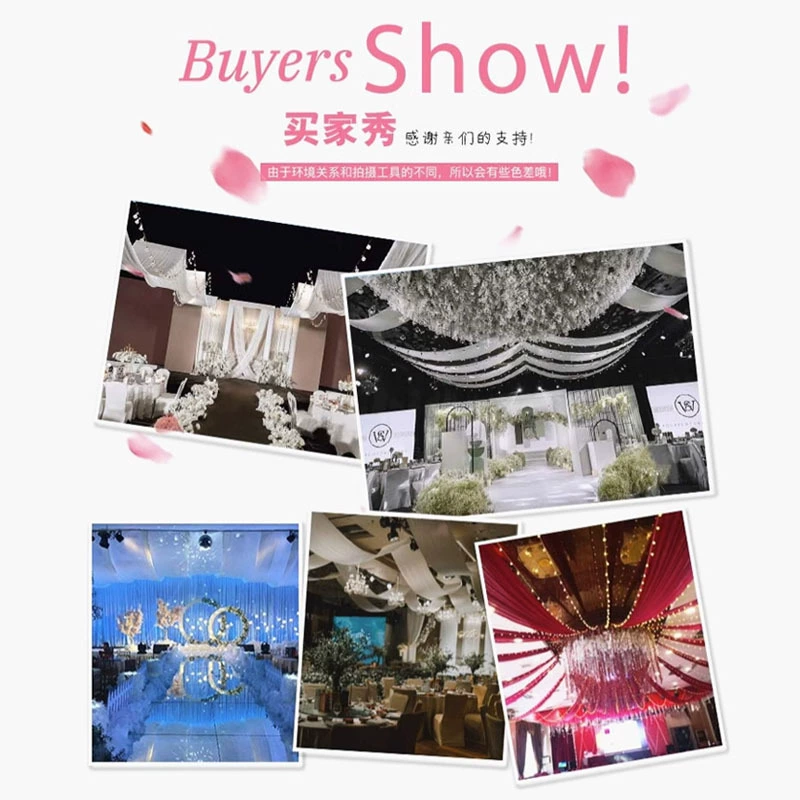 Wedding props Korean ceiling veil elastic cloth Hotel Hall Hall Auditorium Booking Wedding Flashing Decoration