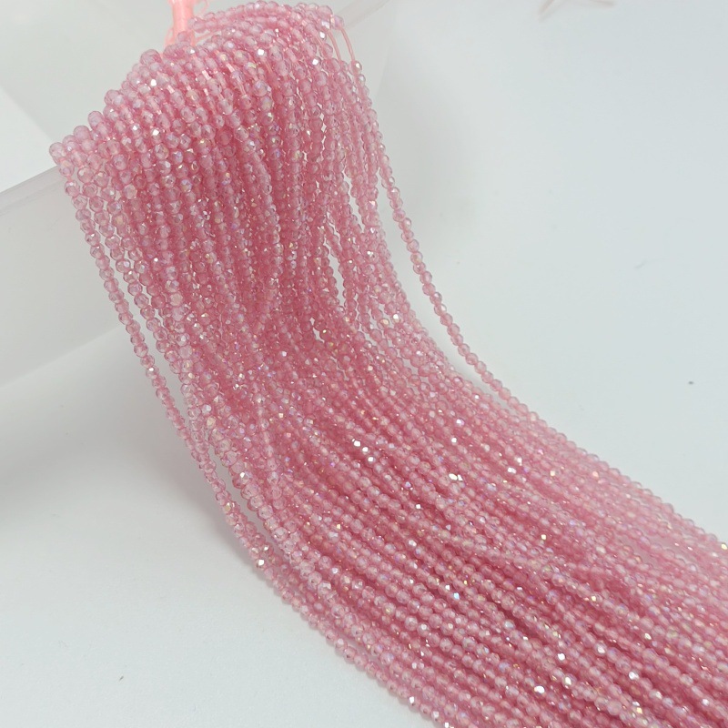 Hilo de algodón aguja súper pequeña Perla de cristal encadenada cuentas vidriadas DIY accesorios de ropa hechos a mano pulsera collar cuentas dispersas accesorios