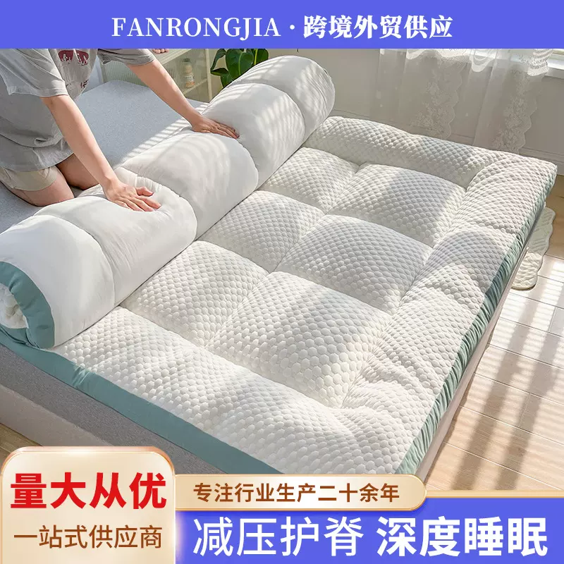 冬季加厚水立方按摩床垫软垫保暖床盖床单床褥垫床垫褥子家用床垫