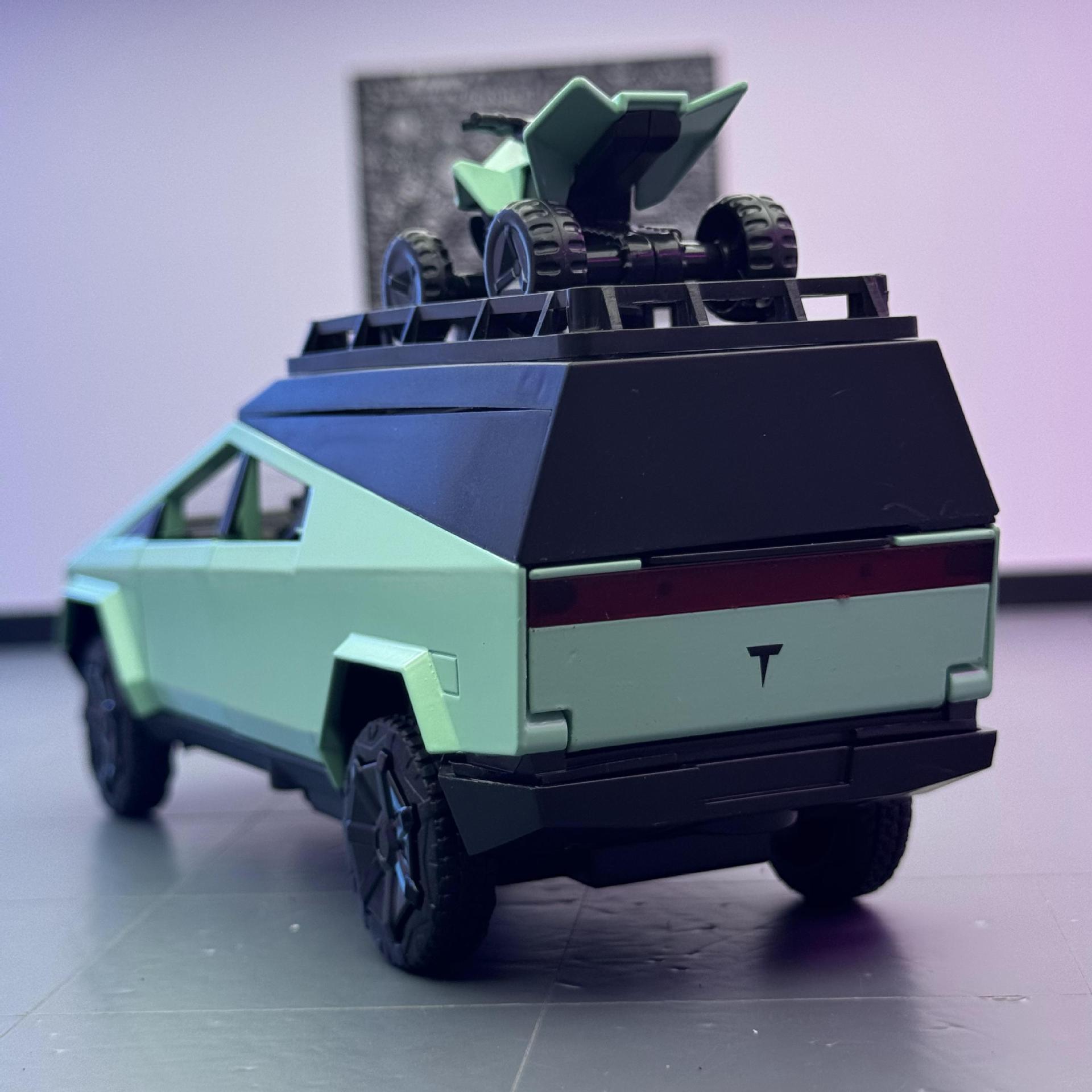 Nuevo modelo de coche Haodi 1:32 pickup camping aleación RV sonido-luz modelo de retroceso adornos coche de juguete para niños