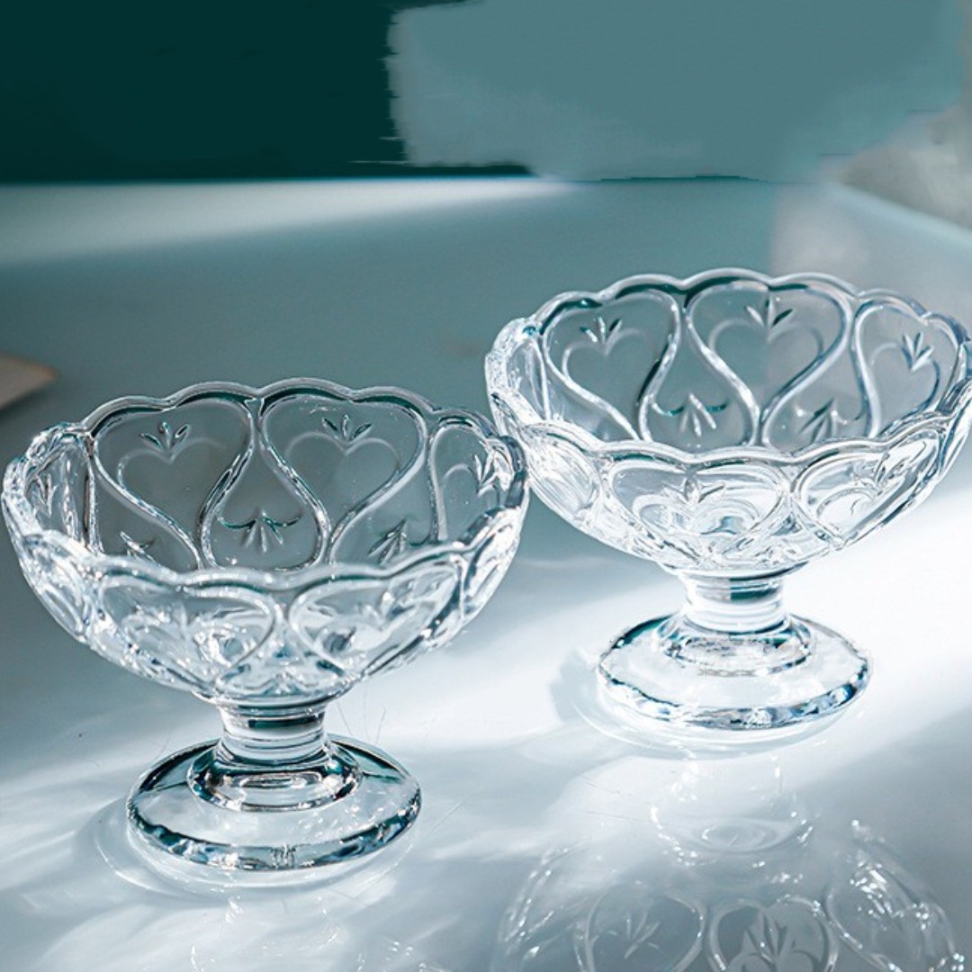 크리에이 티브 무연 유리 주스 디저트 샐러드 그릇 아이스크림 밀크 쉐이크 컵 도매