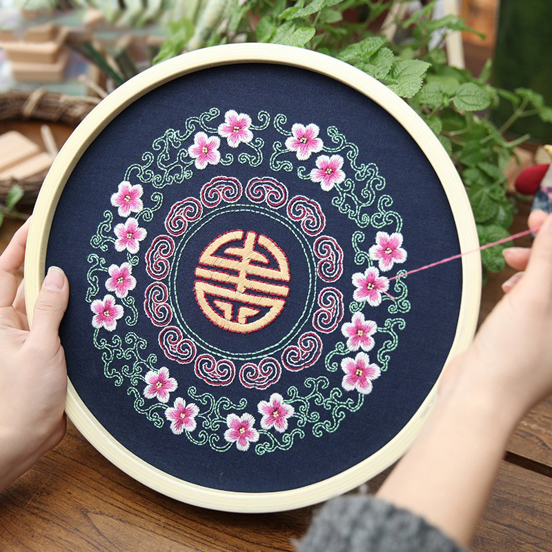 Bordado de dedo DIY paquete de material Lu Bordado mujeres embarazadas bordado colgando pintura punto de cruz Diamante pintura paquete de material de pintura