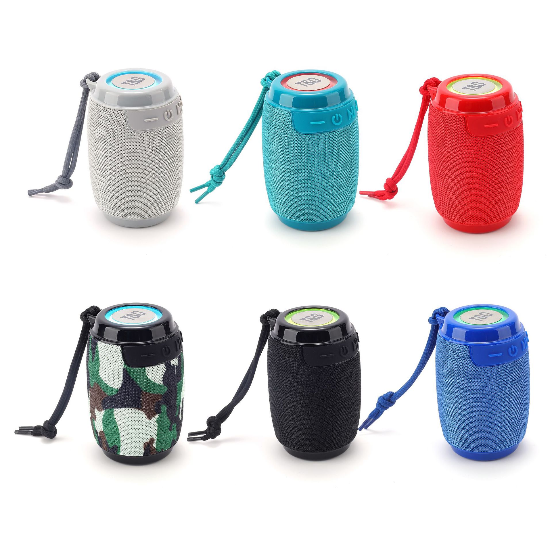 Transfronterizo nuevo TG625 altavoz bluetooth tarjeta de enchufe portátil pequeño sonido LED luces creativas regalos de bajo sonido bluetooth
