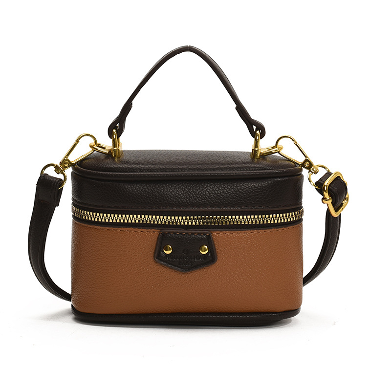 Bolsos para niños al por mayor 2025 nueva versión coreana Harajuku estilo de alta gama patrón de lichi bolso diagonal retro bolso pequeño para niñas