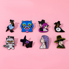 个性创意卡通 K-POP：猎魔女团金属徽章动画人物角色合金胸针配饰