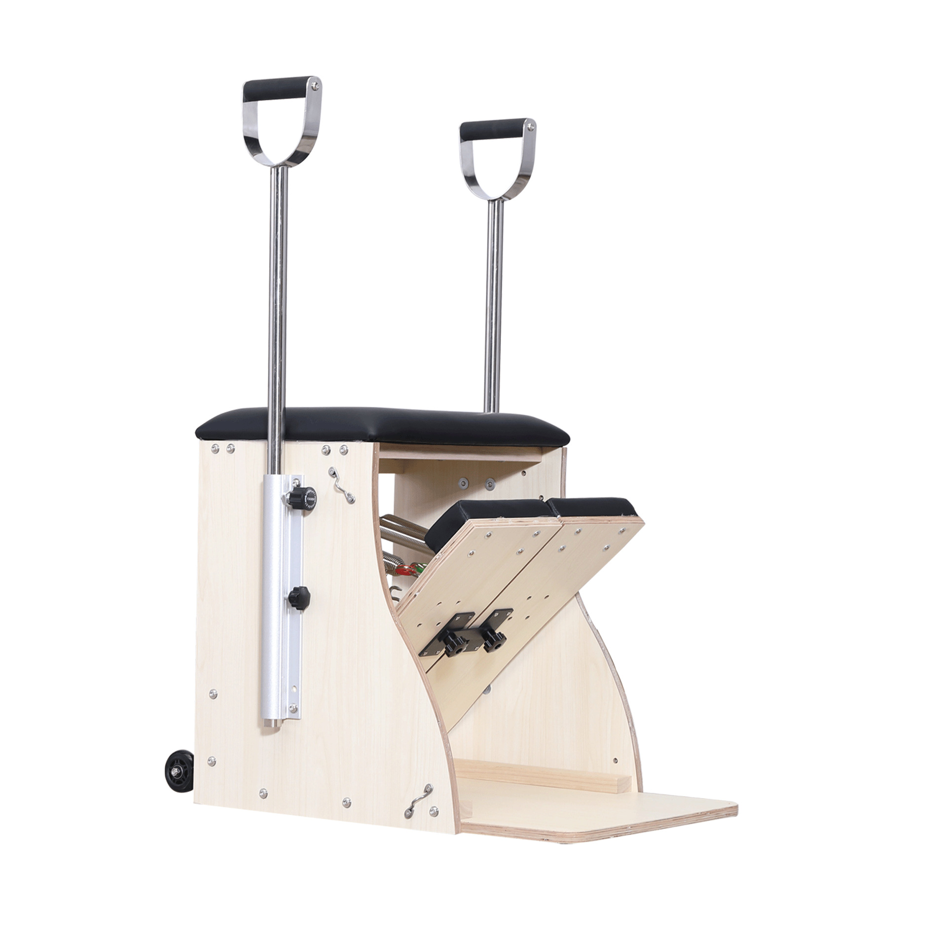 Fabricante de entrenador de pilates de barril de escalera, tipo de cama de núcleo de pilates de barril de escalera hueco, set de cinco piezas