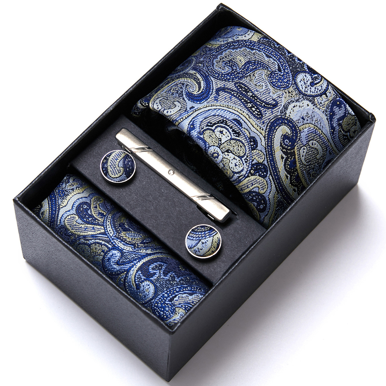 Fabricante en stock de los hombres corbata caja regalo traje ropa formal negocios boda trabajo grupo camisa accesorios verano nuevo